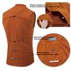 ZYKNIGT Cycling Vest, Unisex Cycling Jacket Windproof and Waterproof Cycling Jersey Double Zipper Sleeveless Cycling Top