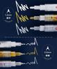 White Pen Gold Silver White Marker Extra Fine 3 Pieces Fabric White Illustration Handwritten POP Manga Pen Fabric Stone Ceramic Glass Wood Metal Line