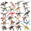 Miniature Realistic Dinosaur Figurines Set Featuring Various Models Crafted From Durable Pvc Material