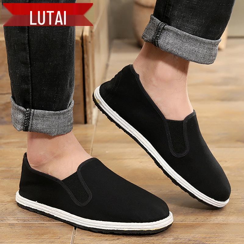 Herren High-End Geruchsresistente Slipper Stoffschuhe mit Weicher Tausendschichtsohle