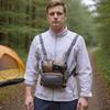 Bino Harness Bag with Rangefinder Pouch & Rain Cover Adjustable Large Capacity Bino Case for Hunting Hiking
