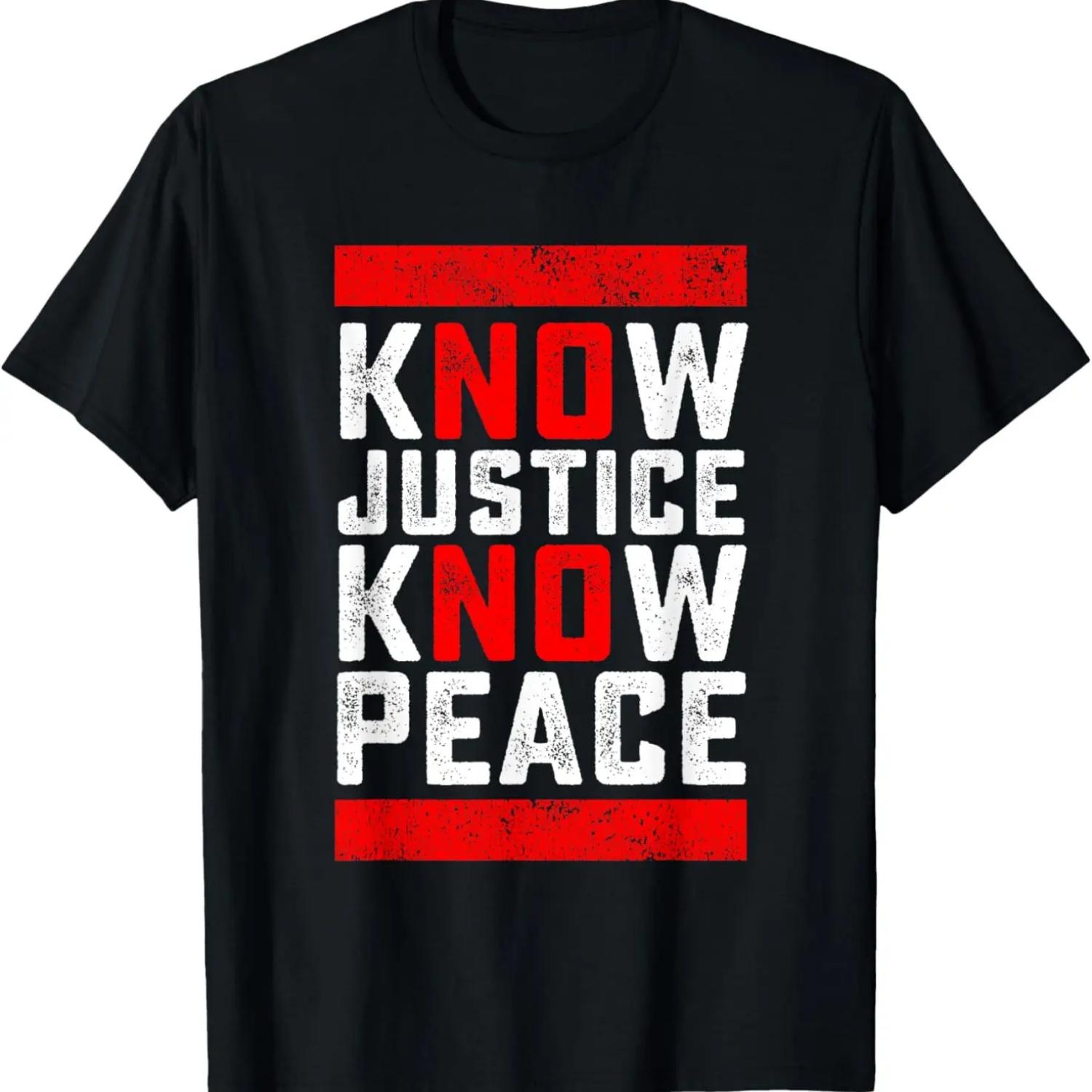 Know Justice No Peace Black Lives Matter T-Shirt S чёрный