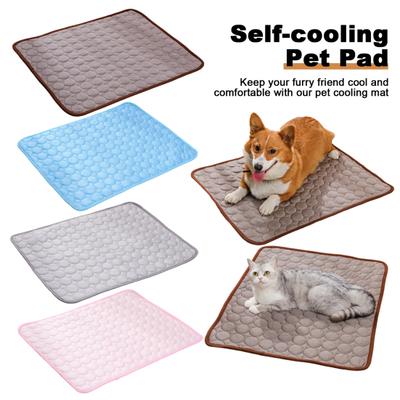 Pet Cooling Mat Self-Cooling Ice Silk Dog Cooling Pad for Bed Kennel Sofa Car Seat Summer Cool Cushion for Dogs Cats