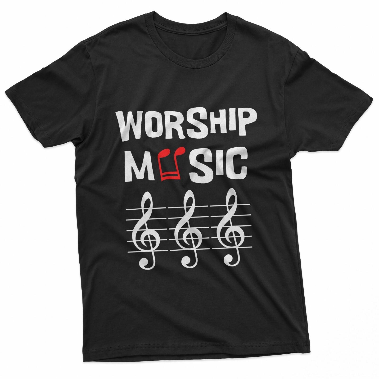 Worship Music Religious Faith Melody T-T-Shirt S