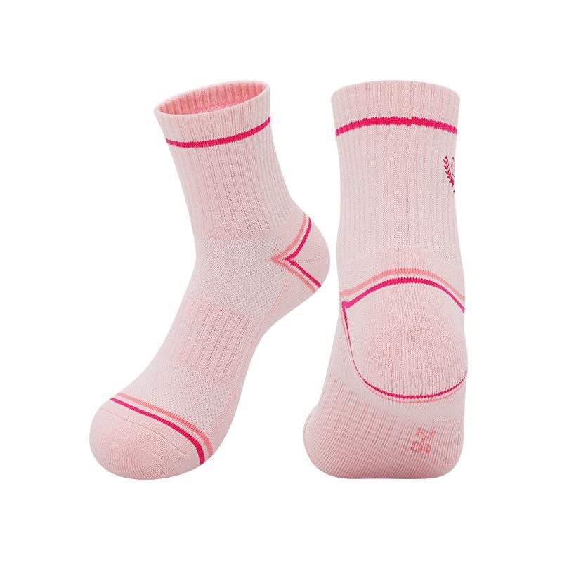 Summer Professional Badminton Socks Youth Non-Slip Mid-Tube Sports Socks Basketball Running Cotton Sweat-Absorbing Training Socks