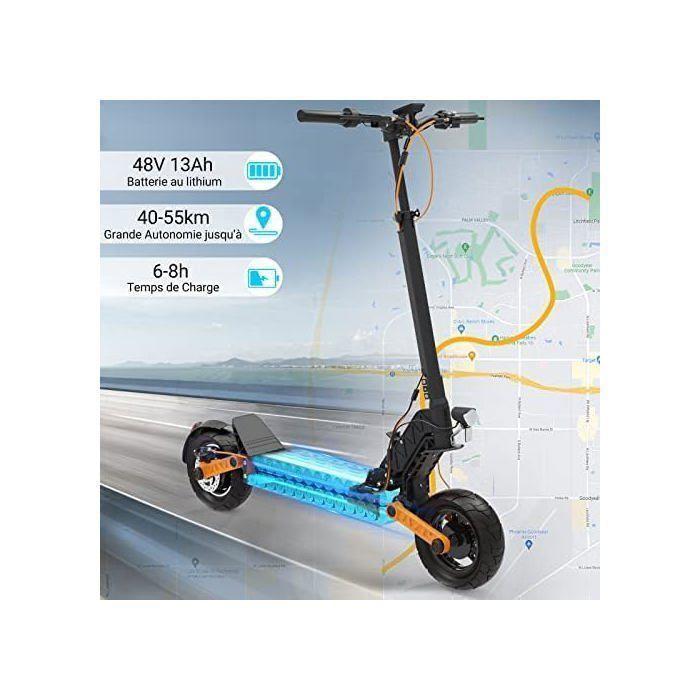 Trotineta elétrica JOYOR S5-Z - Motor 600 W - Bateria 48 V-13 Ah - Autonomia 45 km - Preto