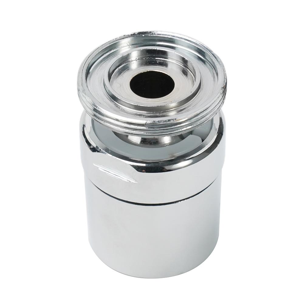 360-Degree Rotate Water Faucet Aerator Brass Faucet Aerator Silver