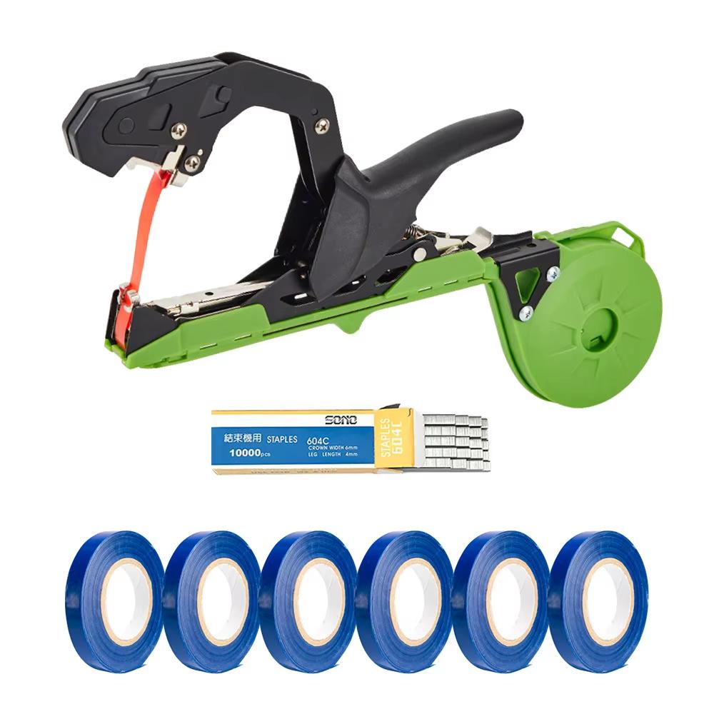 New Elbow Large Mouth Hand Tying Machine for Agricultural Fruit Vegetable Binding Tape Garden Tool