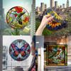 JD100-157 Anti-Collision Hummingbird & Butterfly Window Sticker - Colored Static PVC Film