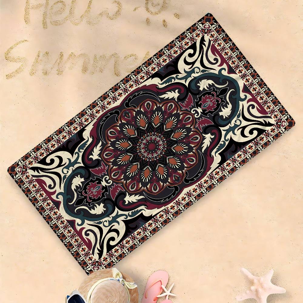 Mysterious Red Persian Microfiber Beach Towel Absorbent Quick Dry Soft Yoga Swimming Resort Mountain Climbing Towel