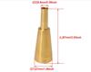 American Style Small Bullet Tip 3C Mouthpiece in Silver Gold