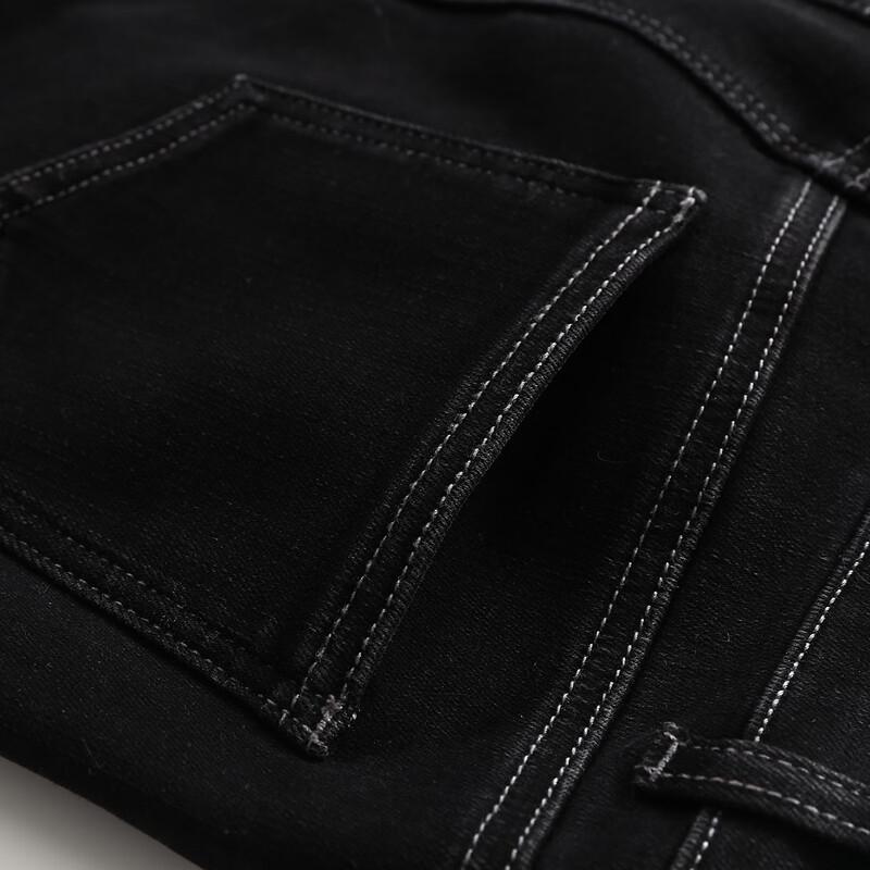 Women's Autumn/Winter Fold-Hem Straight-Leg Jeans