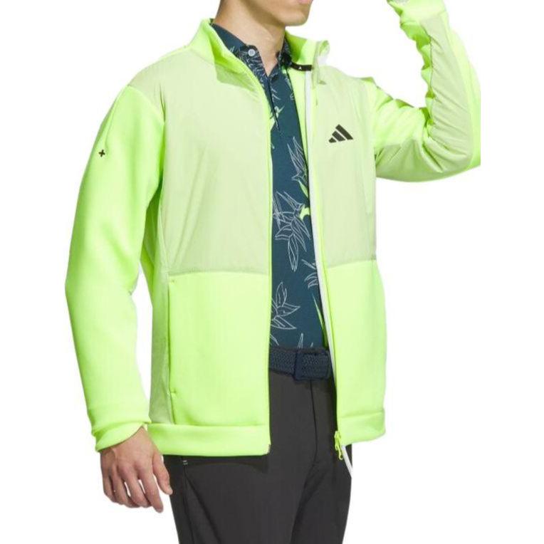 adidas Jackets Men's Neon Green Stand Collar Moderate Other HY0973
