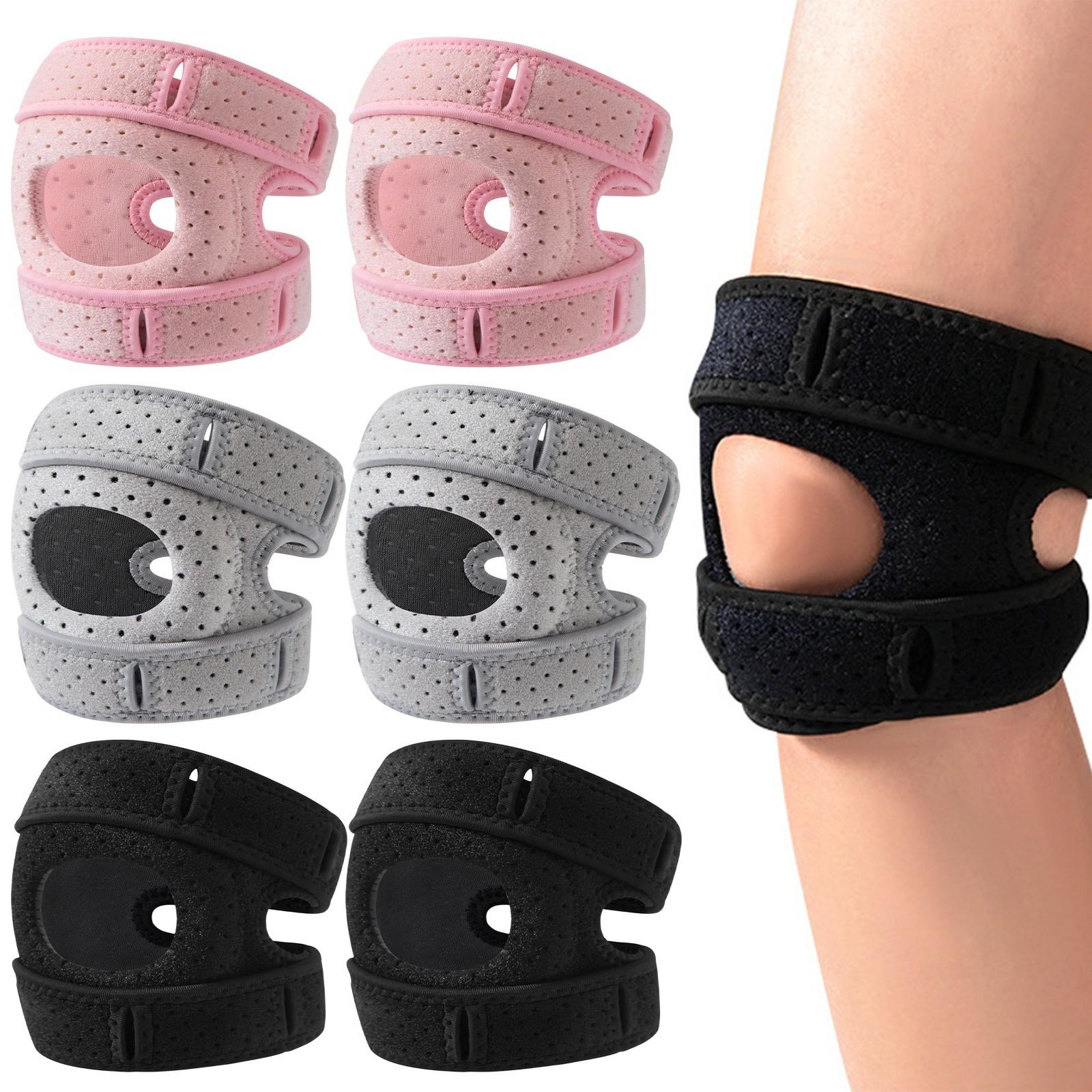 

3D Silicone Knee Pads And Ligaments Fix The Knee Sports, Fitness, Running, Knee Pads, Breathable 2PC/1 Pair XS рожевий