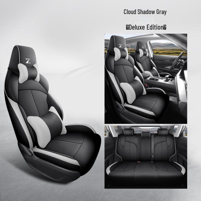Oshan Z6 Universal Full Leather Car Seat Cushion, All-Season Model