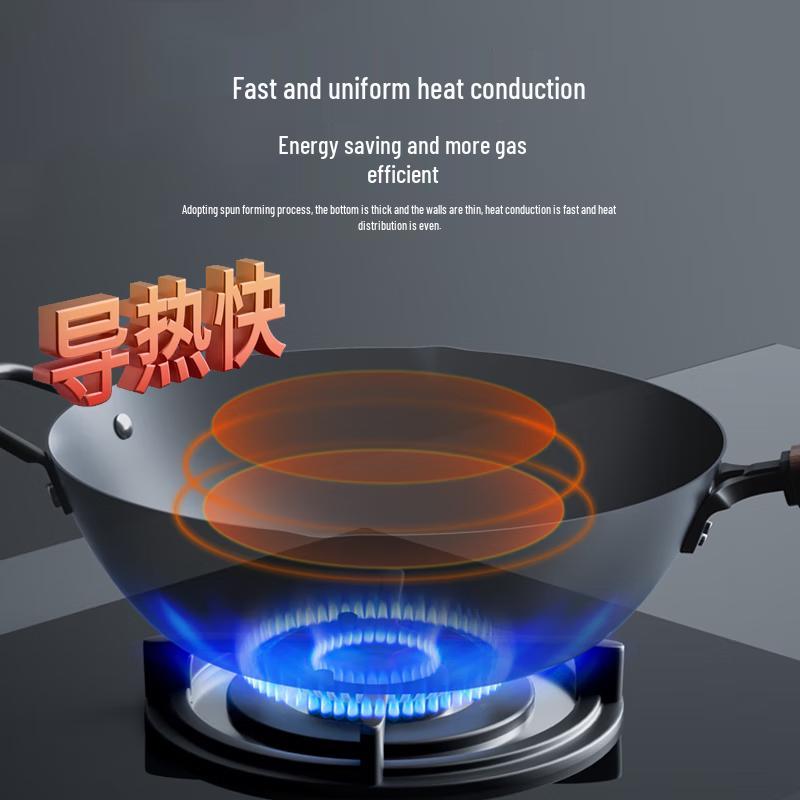 Kangbach 32cm Titanium Non-Stick Iron Wok