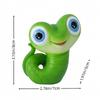 Cartoon Small Snake Figurine Funny Simulation Animal Sculpture Creative Cobra Sculpture  Office
