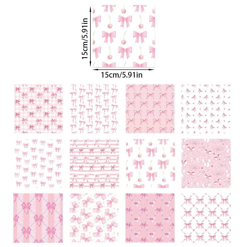 24pcs Waterproof Bow Wrapping Paper Gift Craft Paper  Birthday Party Decoration