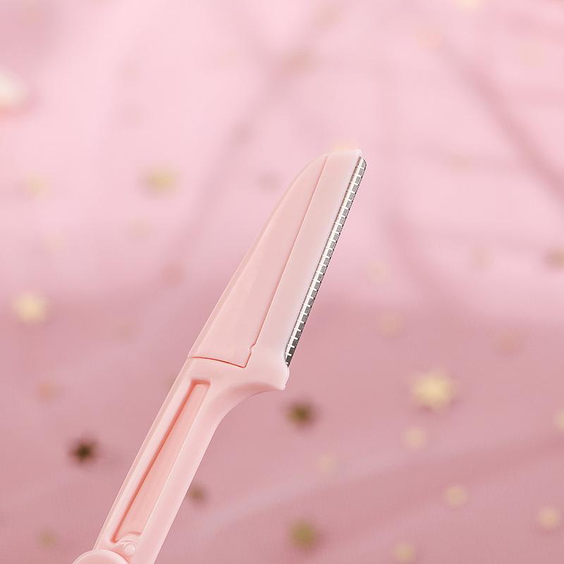 KELLY FACE Eyebrow Trimmer Set: Safety Folding Razors for Shaping & Makeup (3 Pieces).