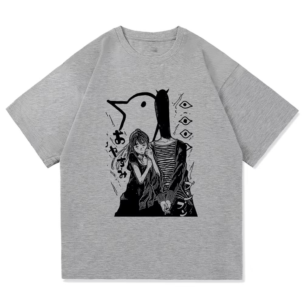 Goodnight Punpun T Shirt Fashion Retro Oyasumi Punpun Aiko Tanaka T-Shirt Unisex Anime Manga Vintage Sand Cotton Tees Shirts