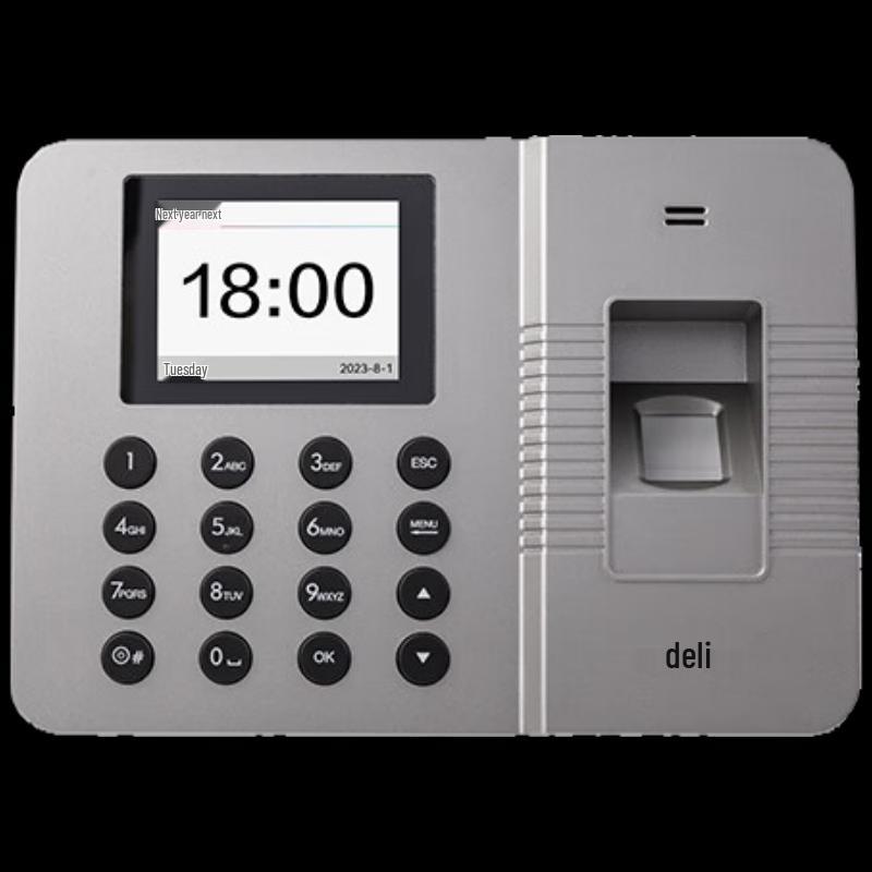 Deli Fingerprint Time Clock with Bluetooth & WeChat App