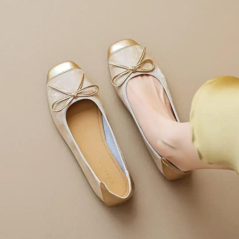 Women Flats 2026New Shallow Mouth Single Shoes Soft-soled Ballet Flats Women Slip-On Loafers Square Head Mary Jane Flats Zapatos