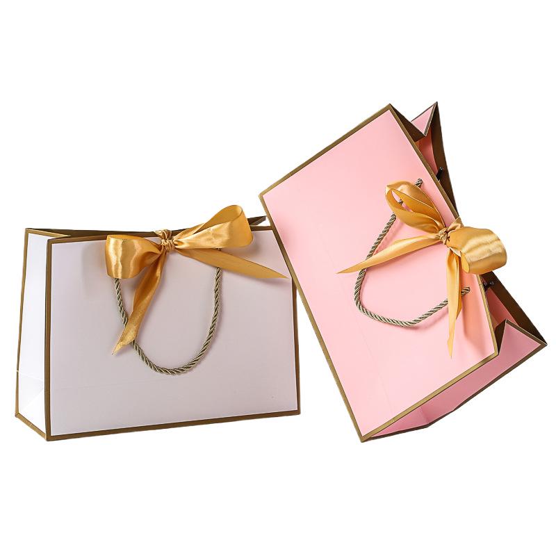 Gift, Cosmetic & Shopping Paper Bags with Bow Handles