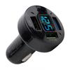 1X Car Charger Voltage Monitoring 12V/24V 4USB Aluminum Alloy+PC