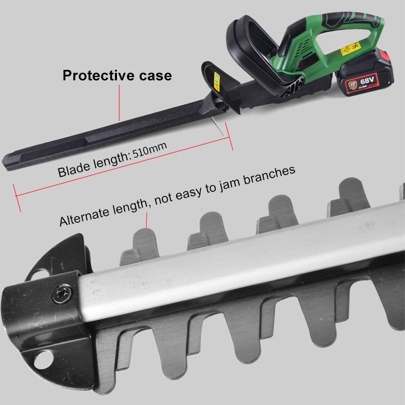 1400RPM Electric Hedge Trimmer Cordless Garden Trimmer Lawn Mower Rechargeable Weeding Shear Pruning Mower Garden Power Tool