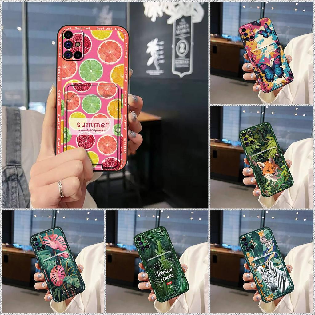 Back Cover Dirt-resistant Phone Case For Samsung Galaxy M31S/SM-M317F/M315F Cute Cover Soft Case Card Bag Cartoon TPU