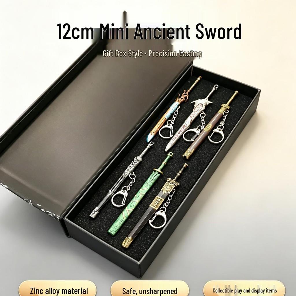 Large Alloy Ancient Fen Ji Sword Model - Decorative Film & TV Prop Collection Ornament