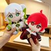 Cartoon Genshin Impact Tartaglia Kaeya Diluc Venti Xiao Klee Stuffed Figure Wanderer Furina Lyney Lynette Doll Cute Stuffed Toy