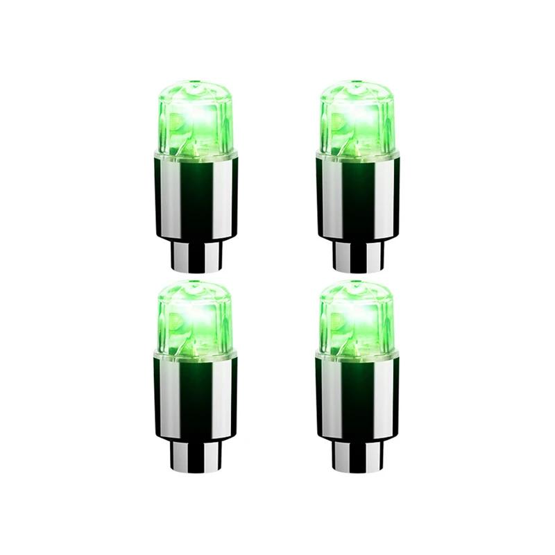 2/4Pcs Tire Valve Cap Lights Durable Tire Lights For Car Air Valve Caps With Lights For Motorcycles Bicycles Electric Vehicles