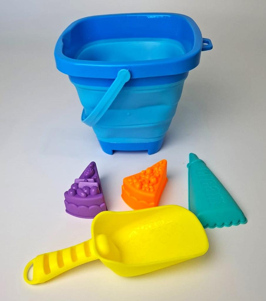 Sandbox Bucket with Toys - Blue