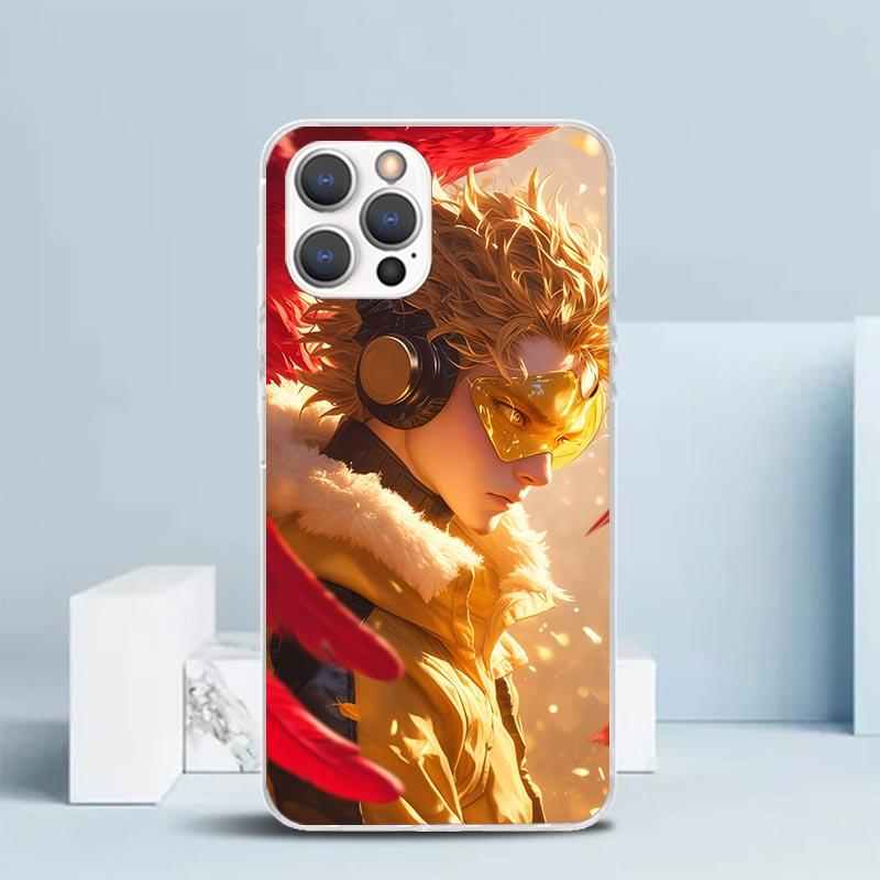 Hawks MHA My Hero A-Academy Handyhülle Für IPhone 16 17 Air 16E 15 14 Plus 13 Mini 12 11 Pro Max 7 8 + SE 2020 Weiche TPU Rückseite Abdeckung