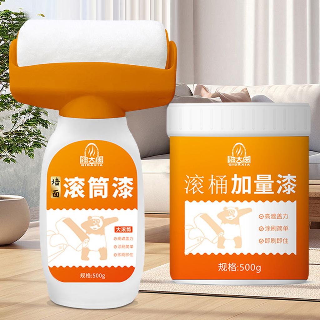 

Большой валик для покраски стен, белая паста для ремонта стен, шпатлевка для ремонта стен, латексная краска, инструмент для чистки