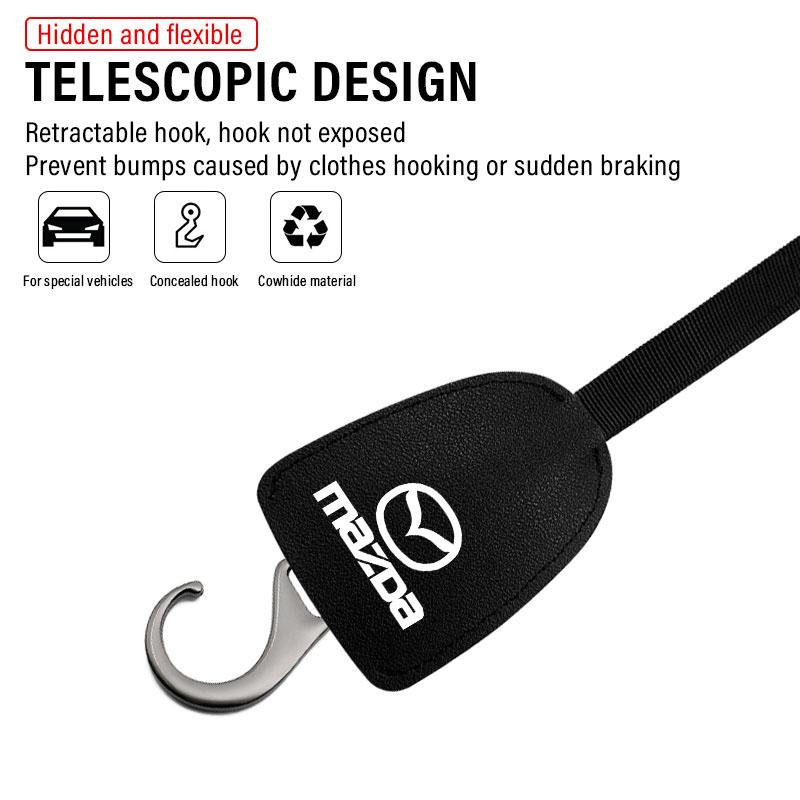 1/2 buc Cârlige Spătar Scaun Auto din Piele Portabil Suport Agățat pentru Geantă Pentru Mazda 3 6 CX5 2 CX3 CX9 MX5 RX8 Axela Demio MS CX5 2 Axela Demio Atenza MS GJI BK MP