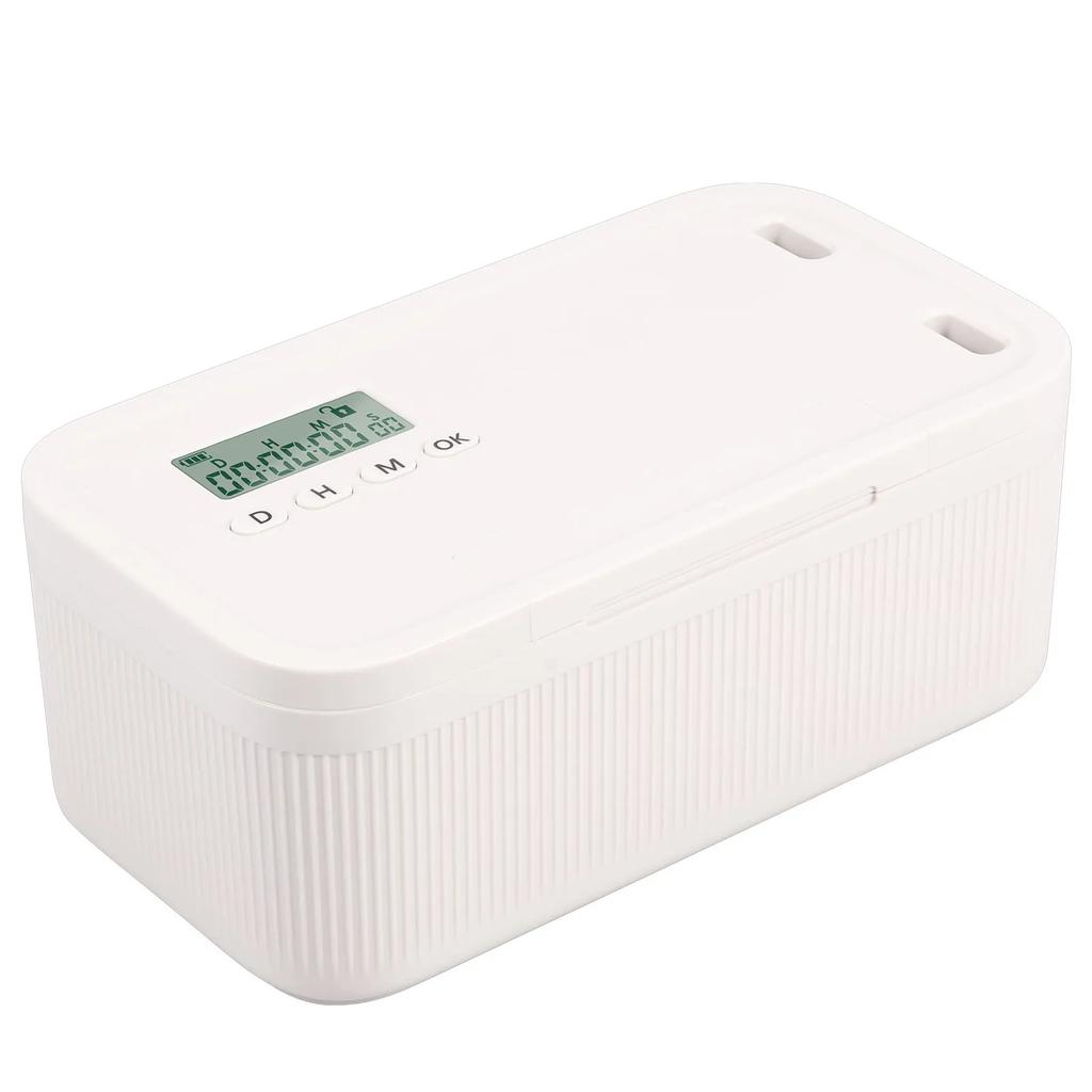 2.8L Timer-Schließboxe Elektronische Mehrzweck-Aufbewahrungsbox mit Kombinationsschloss und digitalem Timer Sicherer Aufbewahrungsorganisator
