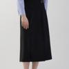 [She S miSS] Leather Point Pleated Skirt SwwSko11040 Bk