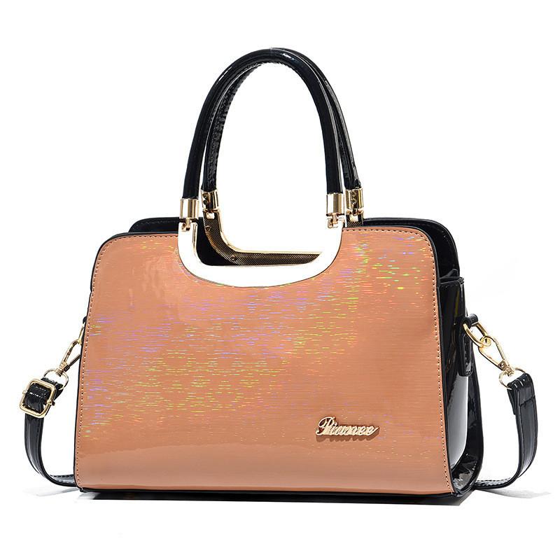 European And American Style Bright Leather Shell Bag For Women