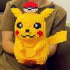 5210 Particle Pokemon Anime Pikachu Diamond Micro Building Blocks Games Model Mini Bricks Figures Decompression Toys Kids Gifts