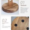 No Punch Kitchen Paper Storage Rack Solid Wood Lazy Rag Storage Rack  Kitchen Accessories