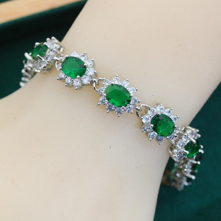 2026 European and American Light Luxury Fashion Zircon Bracelet Jewelry Women s Exquisite and Versatile Jewelry Accessories 18CM