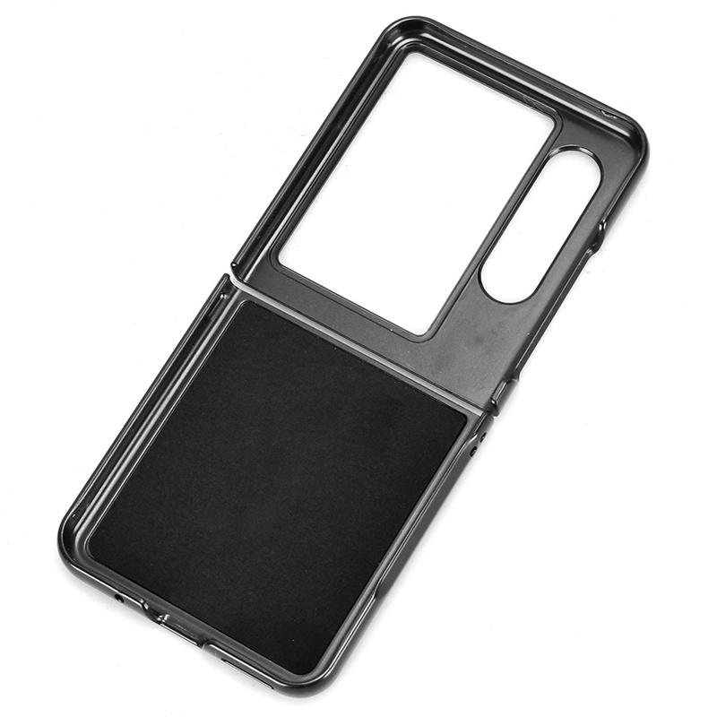 For ZTE Libero Flip 2 5G Case Crocodile Grain Genuine Leather Phone Cover For ZTE Nubia Flip2 5G Hard PC+PU Phone Case