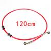 M10 50-120cm Motorcycle Dirt Bike Braided Line Steel Brake Hose Cable Hydraulic Banjo Pipe Universal Fit Racing