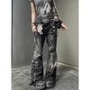 VIONA Autumn Winter Women's Denim Pants Dark Academia Cargo Jean Flared Bell Bottom Designer Kpop Japanese Y2k 2000s Goblin Core
