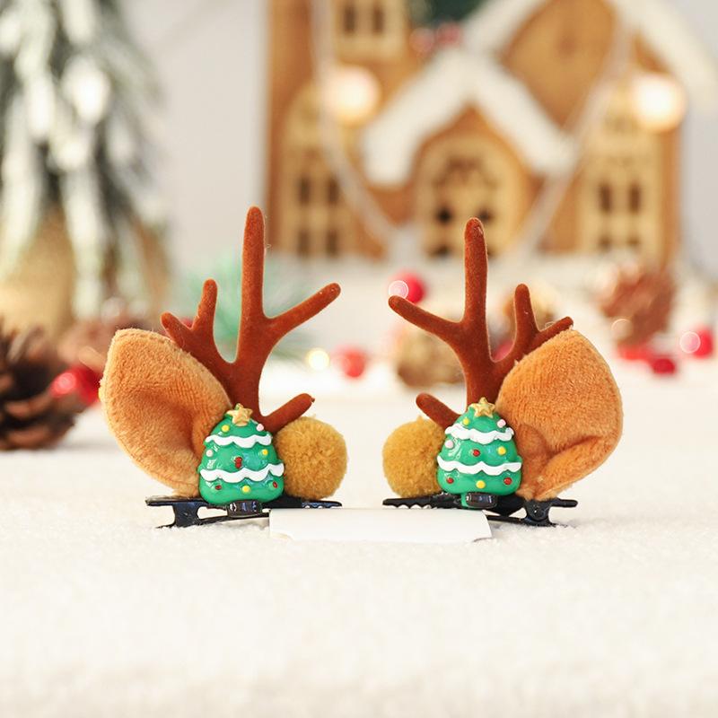 Cute Antlers Dog Cat Kid Hari Accessories Christmas Supplies for Pets Girls Santa Claus Puppy Mascotas Hairpin Hearwear
