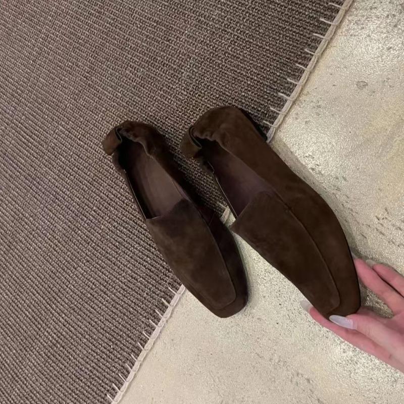 2026 Frühling Herbst Schuhe Damen Slipper Flache Echtlederschuhe Mode Damen Markenschuhe