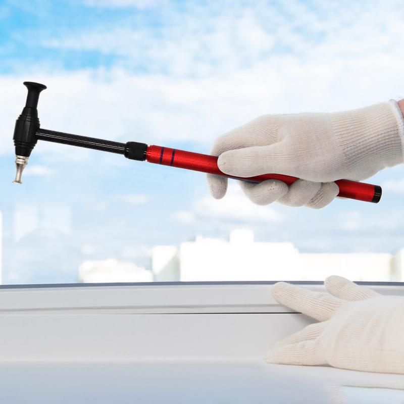 Dent Removal Hammer Tool Auto Body Dent Repair Hammer Telescopic Knock Down Replace Heads Attached Maintenance Dent Hammer For