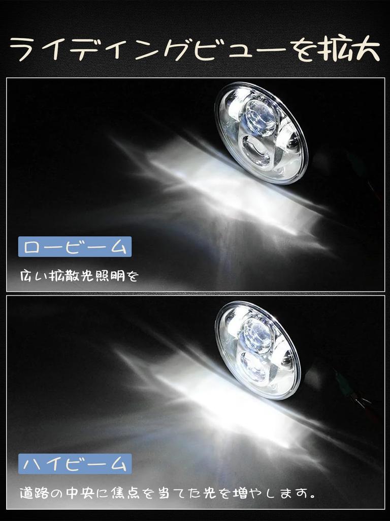 NORTHYUN LED Headlight with Motorcycle High IP67 Waterproof Compatible with Rebel Yamaha XSR Triumph Drag Star 5.75-inch Shell, Hi/Lo Switching, DRL,